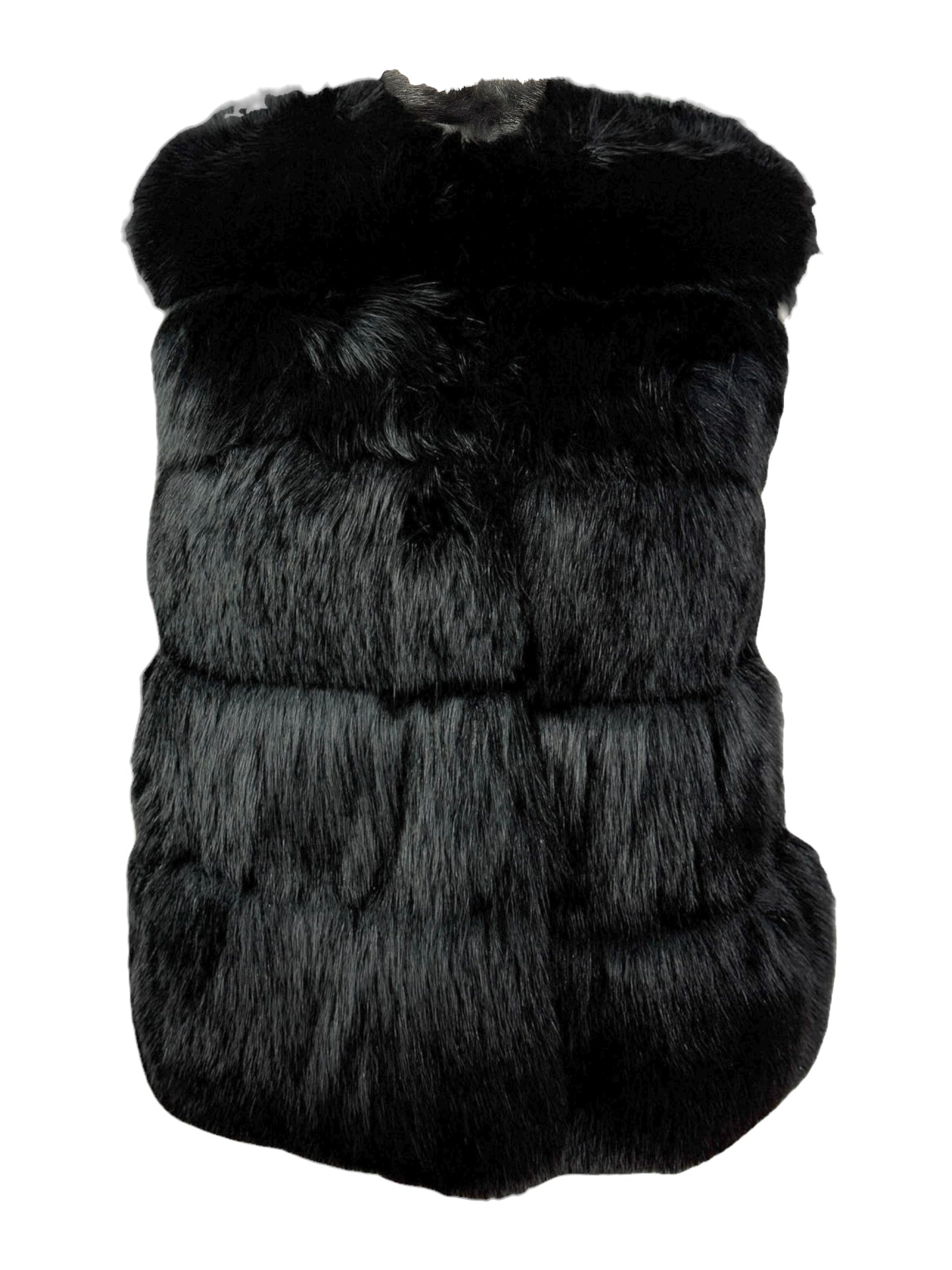 Miu Miu black fox vest
