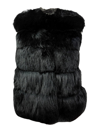 Miu Miu black fox vest