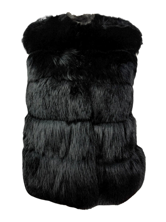 Miu Miu black fox vest