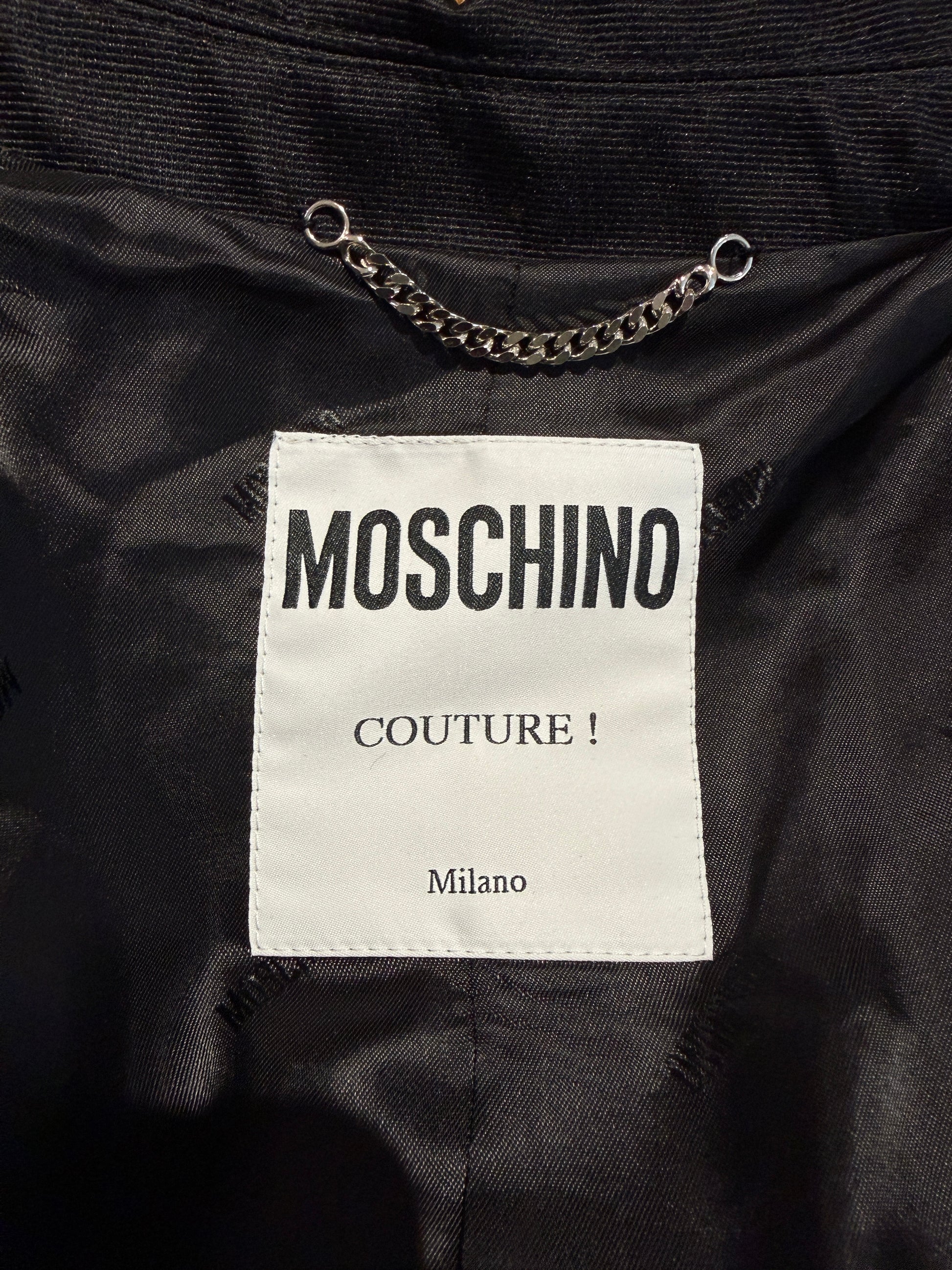 Moschino Couture Jeremy Scott Resort 2019 Look 58 Smoking tiger leopard jacket