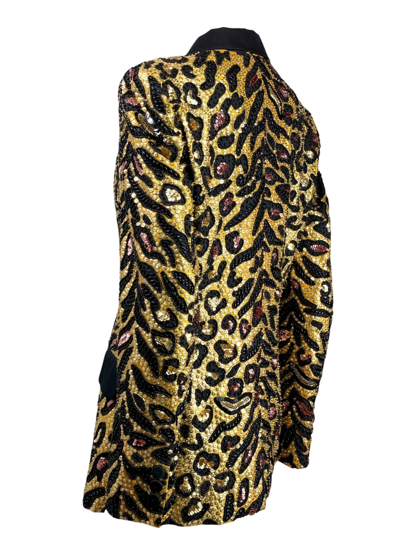 Moschino Couture Jeremy Scott Resort 2019 Look 58 Smoking tiger leopard jacket