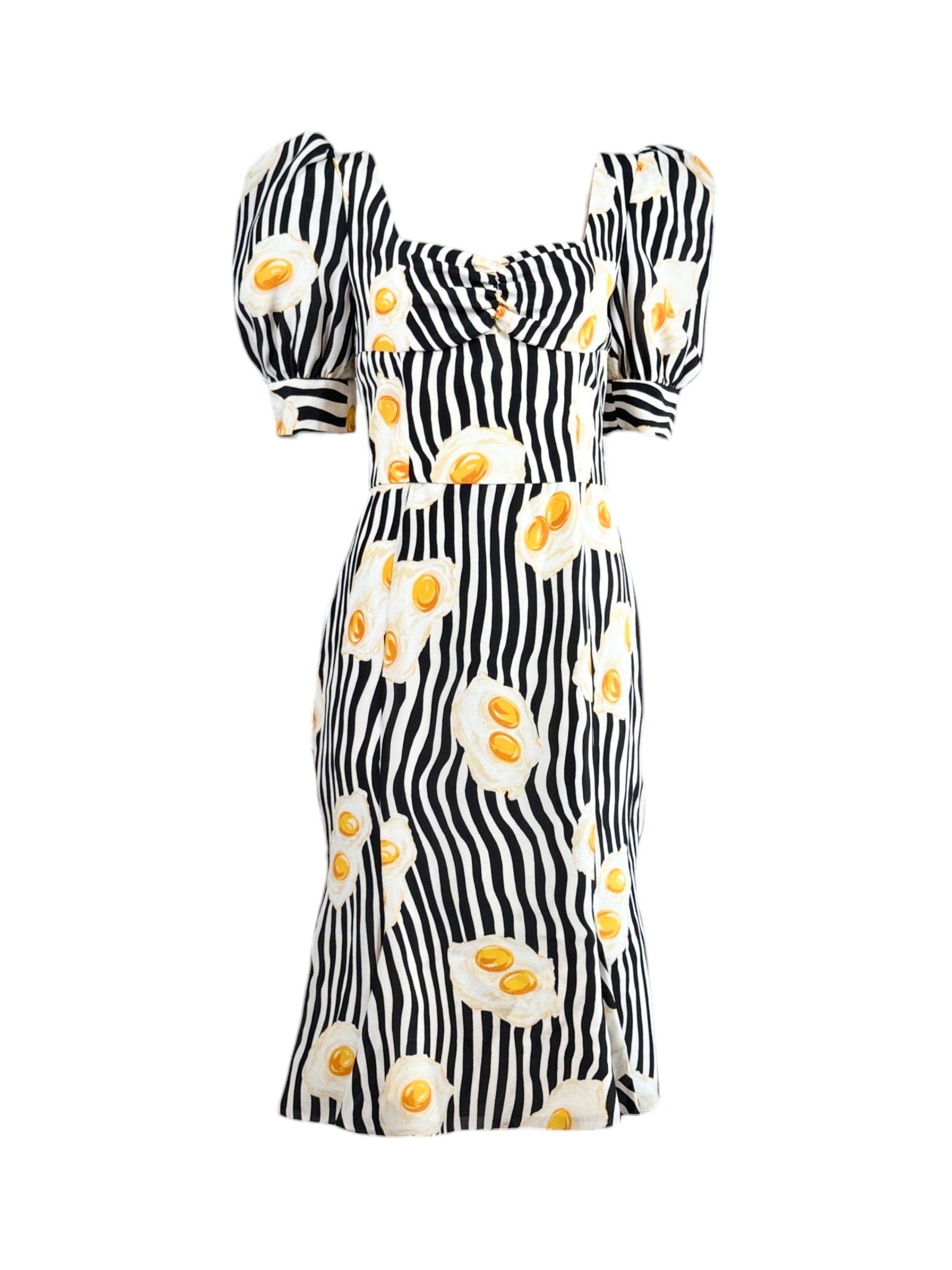 Moschino Couture Jeremy Scott Resort 2022 Printed egg dress