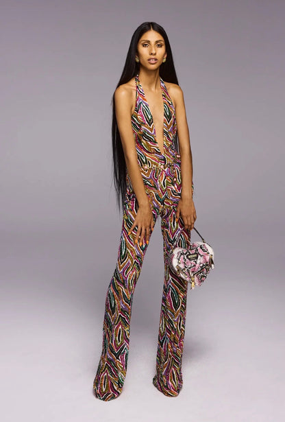 Moschino Couture Jeremy Scott Resort 2023 Look 63 Sequined jumpsuit