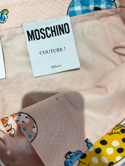 Moschino Couture Jeremy Scott Spring 2022 Look 24 Pink printed skirt