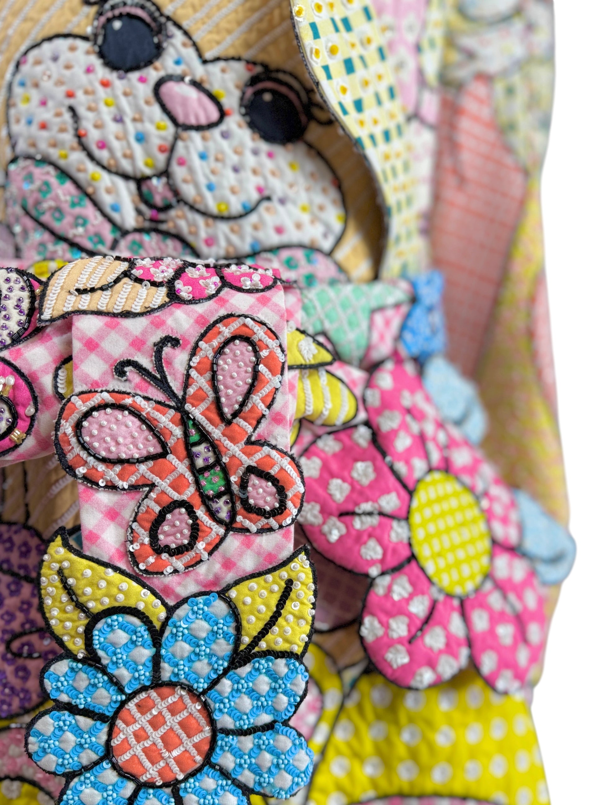 Moschino Couture Jeremy Scott Spring 2022 Look 42 Multicolor plush toy coat