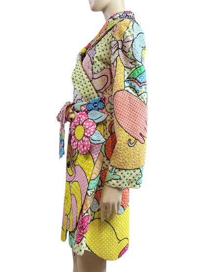 Moschino Couture Jeremy Scott Spring 2022 Look 42 Multicolor plush toy coat