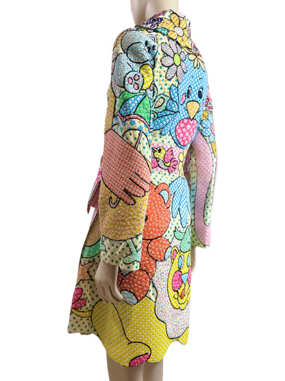 Moschino Couture Jeremy Scott Spring 2022 Look 42 Multicolor plush toy coat