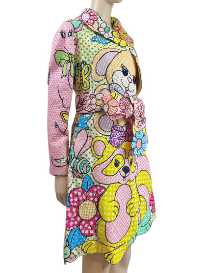 Moschino Couture Jeremy Scott Spring 2022 Look 42 Multicolor plush toy coat