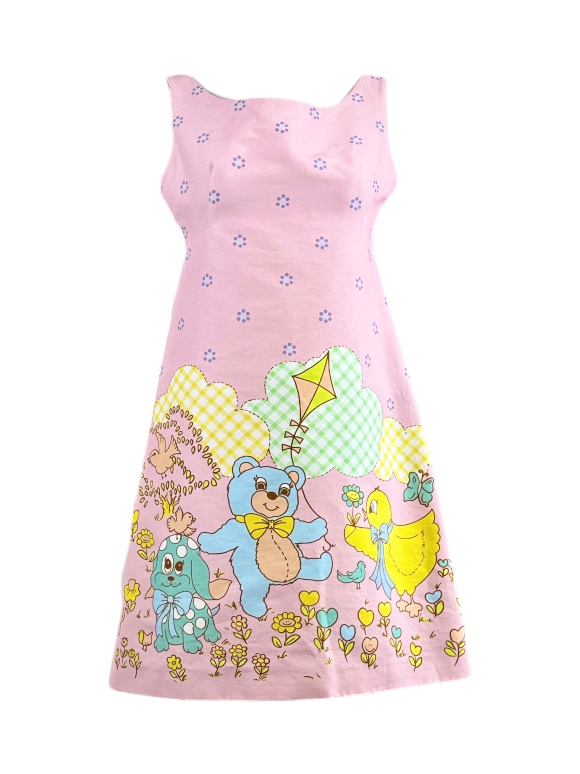 Moschino Couture Jeremy Scott Spring 2022 Pink crepe dress