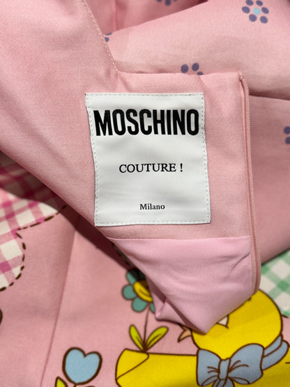 Moschino Couture Jeremy Scott Spring 2022 Pink crepe dress