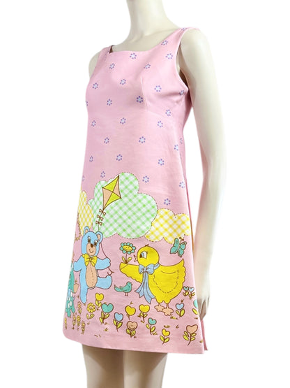 Moschino Couture Jeremy Scott Spring 2022 Pink crepe dress