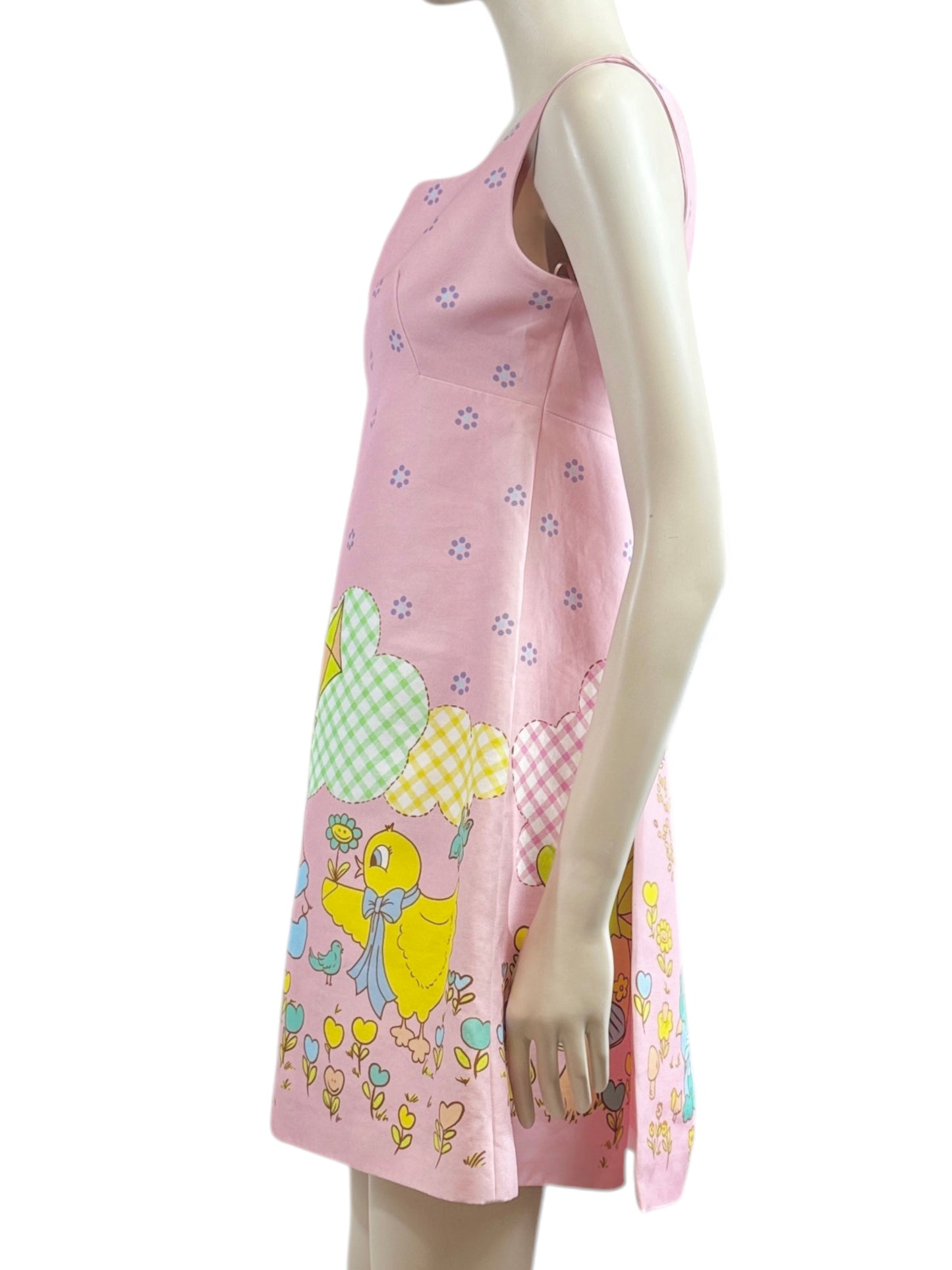 Moschino Couture Jeremy Scott Spring 2022 Pink crepe dress