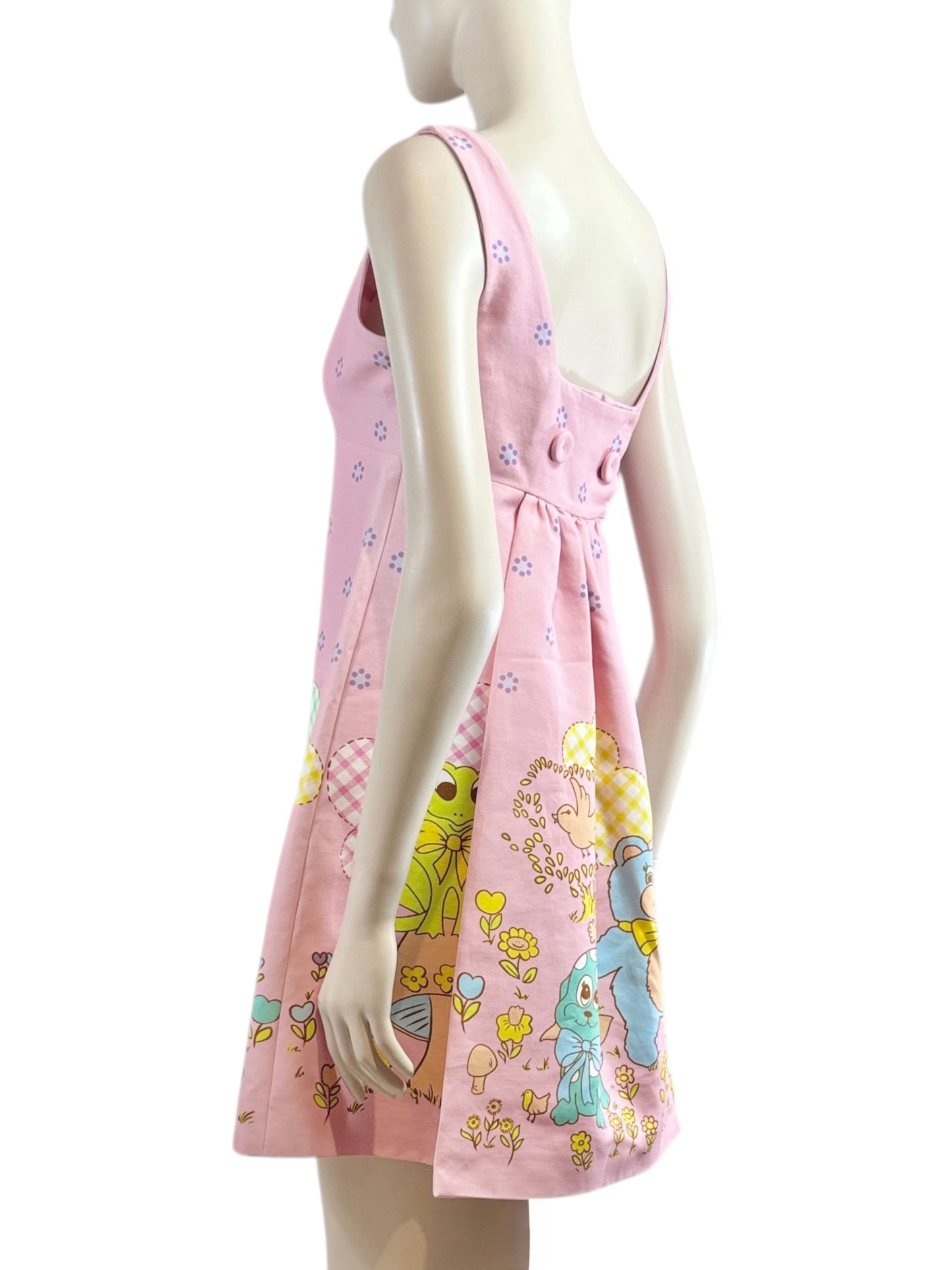Moschino Couture Jeremy Scott Spring 2022 Pink crepe dress