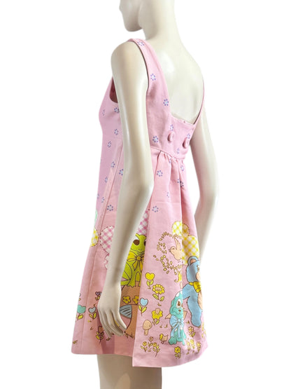 Moschino Couture Jeremy Scott Spring 2022 Pink crepe dress