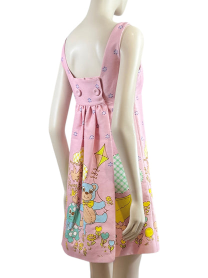 Moschino Couture Jeremy Scott Spring 2022 Pink crepe dress