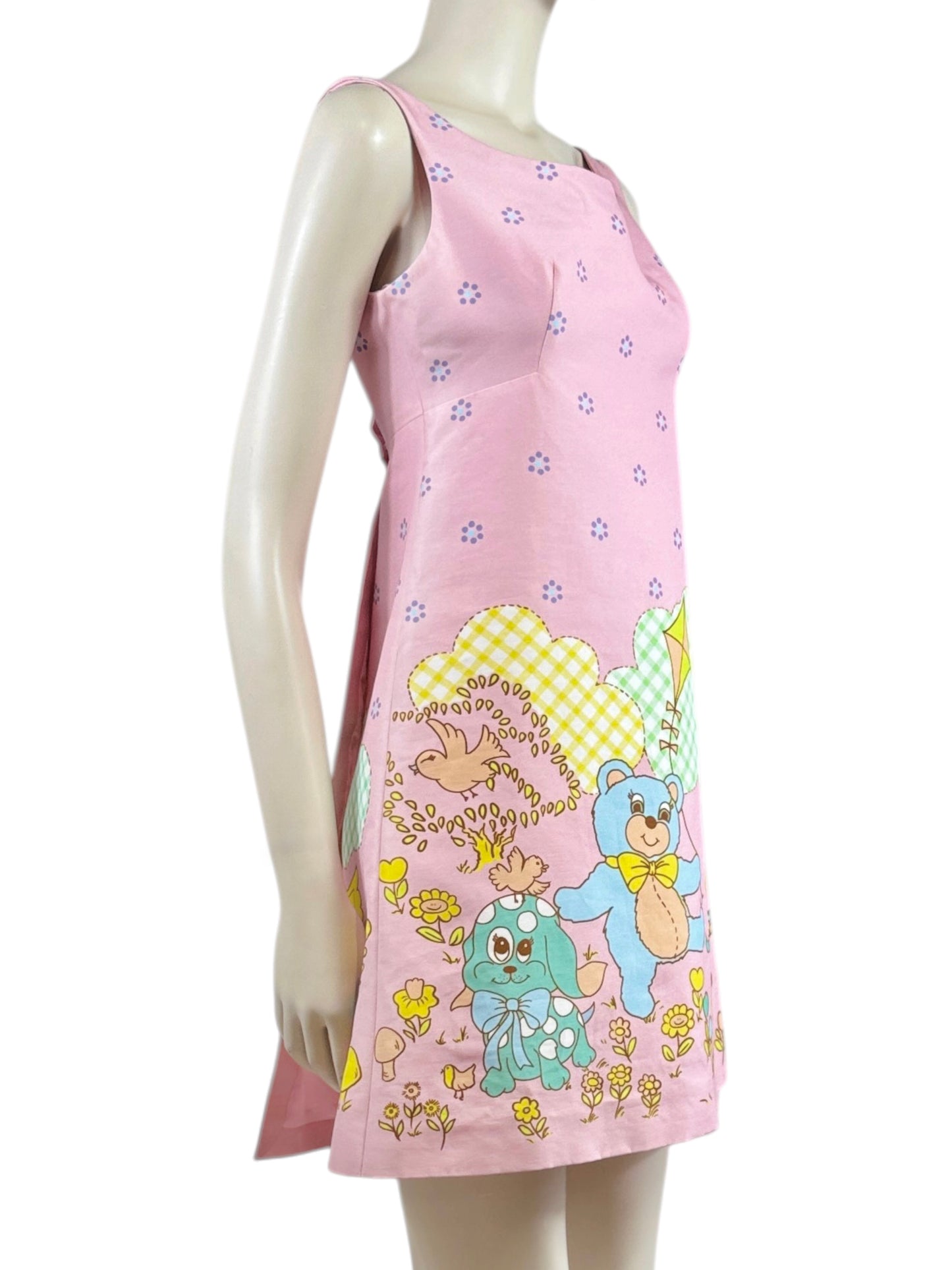 Moschino Couture Jeremy Scott Spring 2022 Pink crepe dress