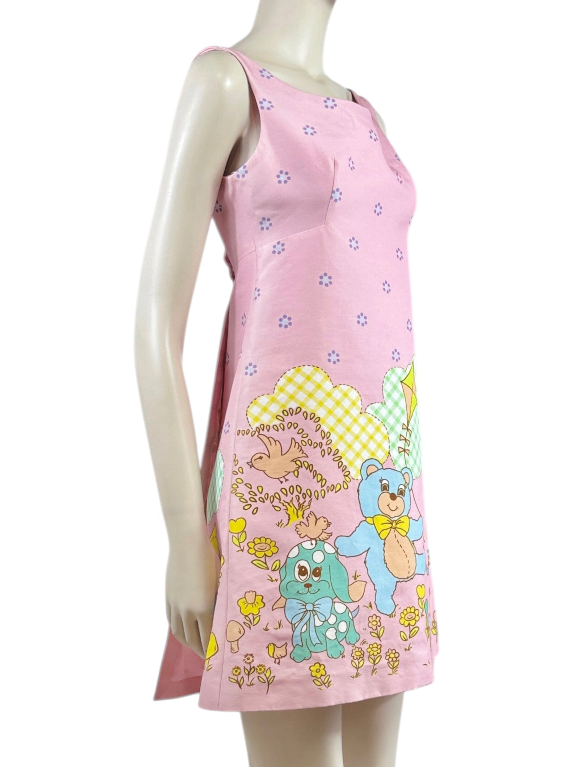 Moschino Couture Jeremy Scott Spring 2022 Pink crepe dress