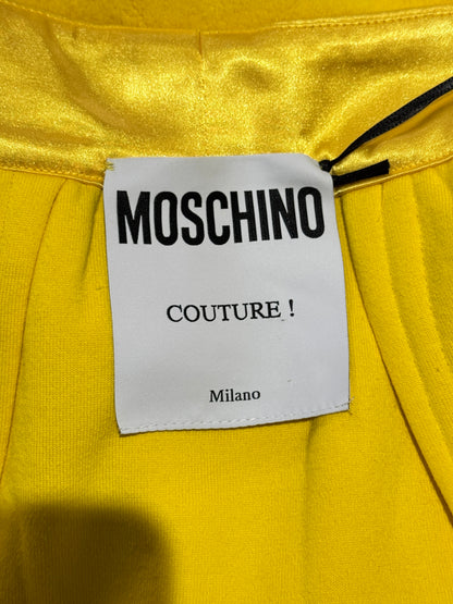 Moschino Couture Jeremy Scott Spring 2022 Yellow pink ensemble