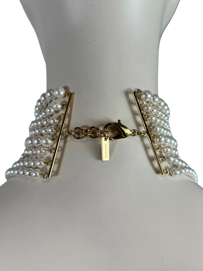 Moschino Jeremy Scott Fall 2020 40th Anniversary Faux pearl multistrand necklace