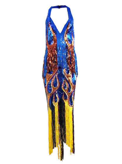 Moschino Jeremy Scott Resort 2018 Look 80 sequined dress