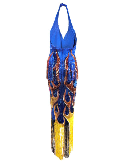 Moschino Jeremy Scott Resort 2018 Look 80 sequined dress