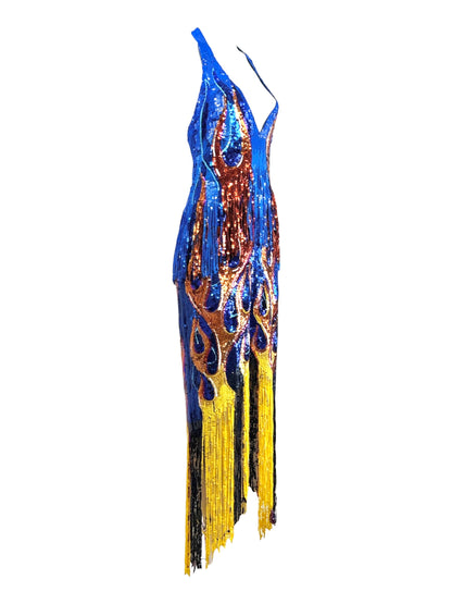 Moschino Jeremy Scott Resort 2018 Look 80 sequined dress