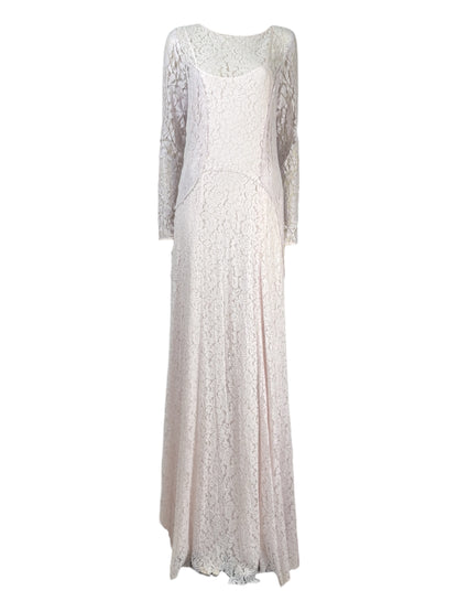 Nina Ricci Peter Copping - Autumn/Winter 2014-2015  - Long pink guipure dress