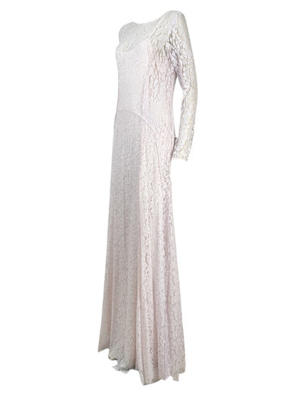 Nina Ricci Peter Copping - Autumn/Winter 2014-2015  - Long pink guipure dress