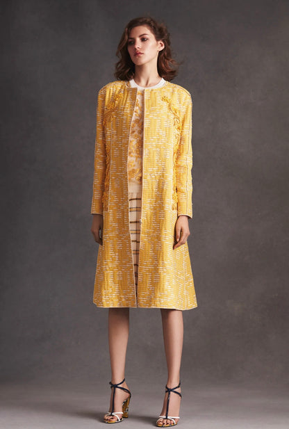 Oscar de la Renta X Peter Copping Resort 2016 Look 14 tweed coat