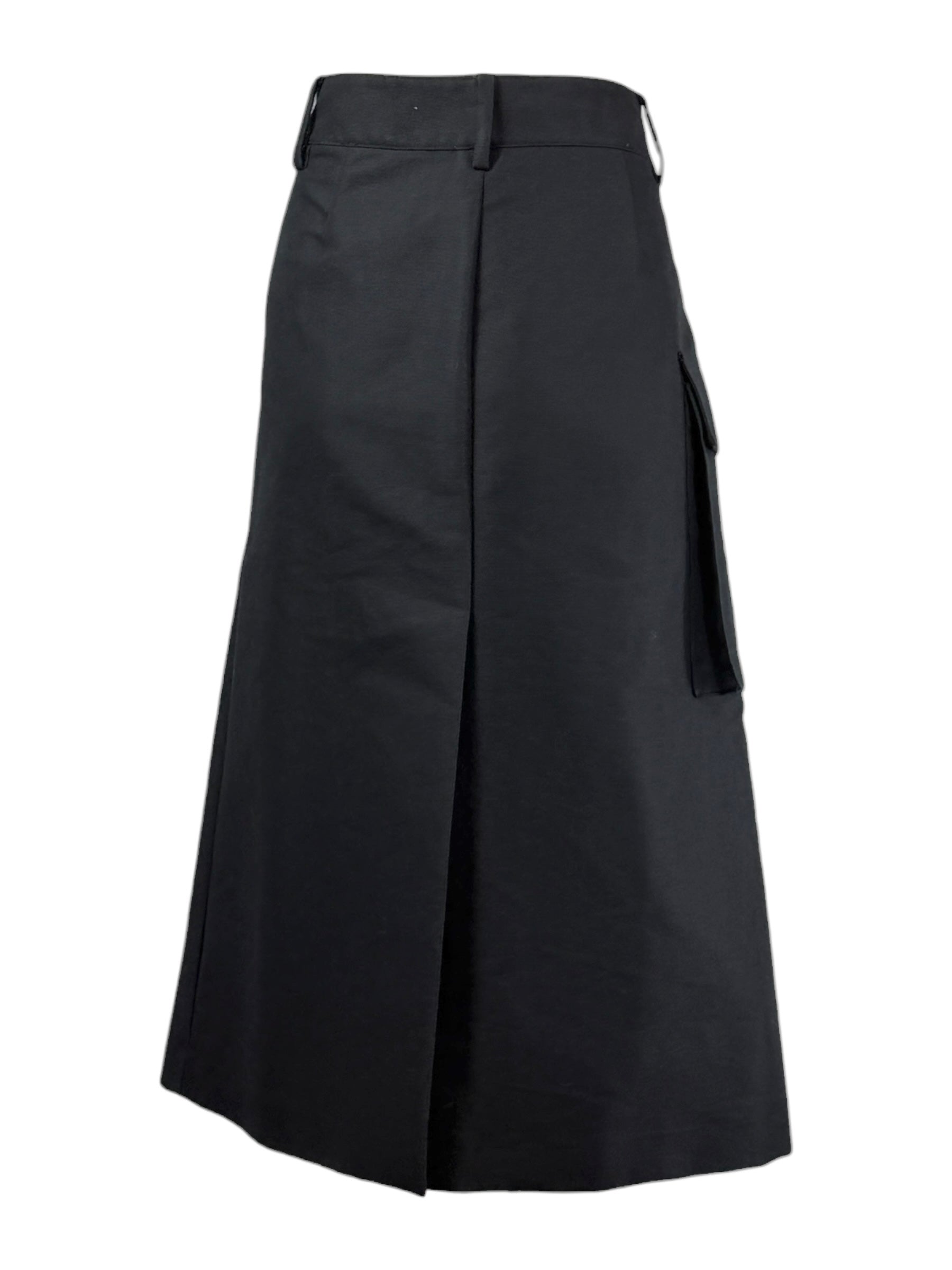 Prada 2023 black skirt trapeze
