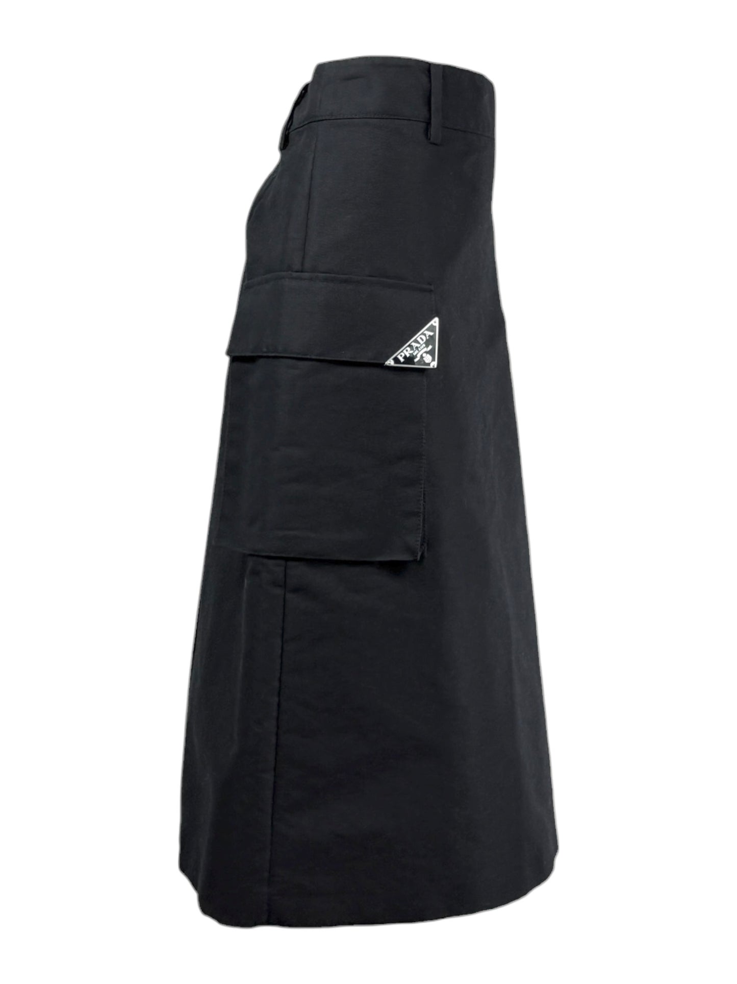 Prada 2023 black skirt trapeze