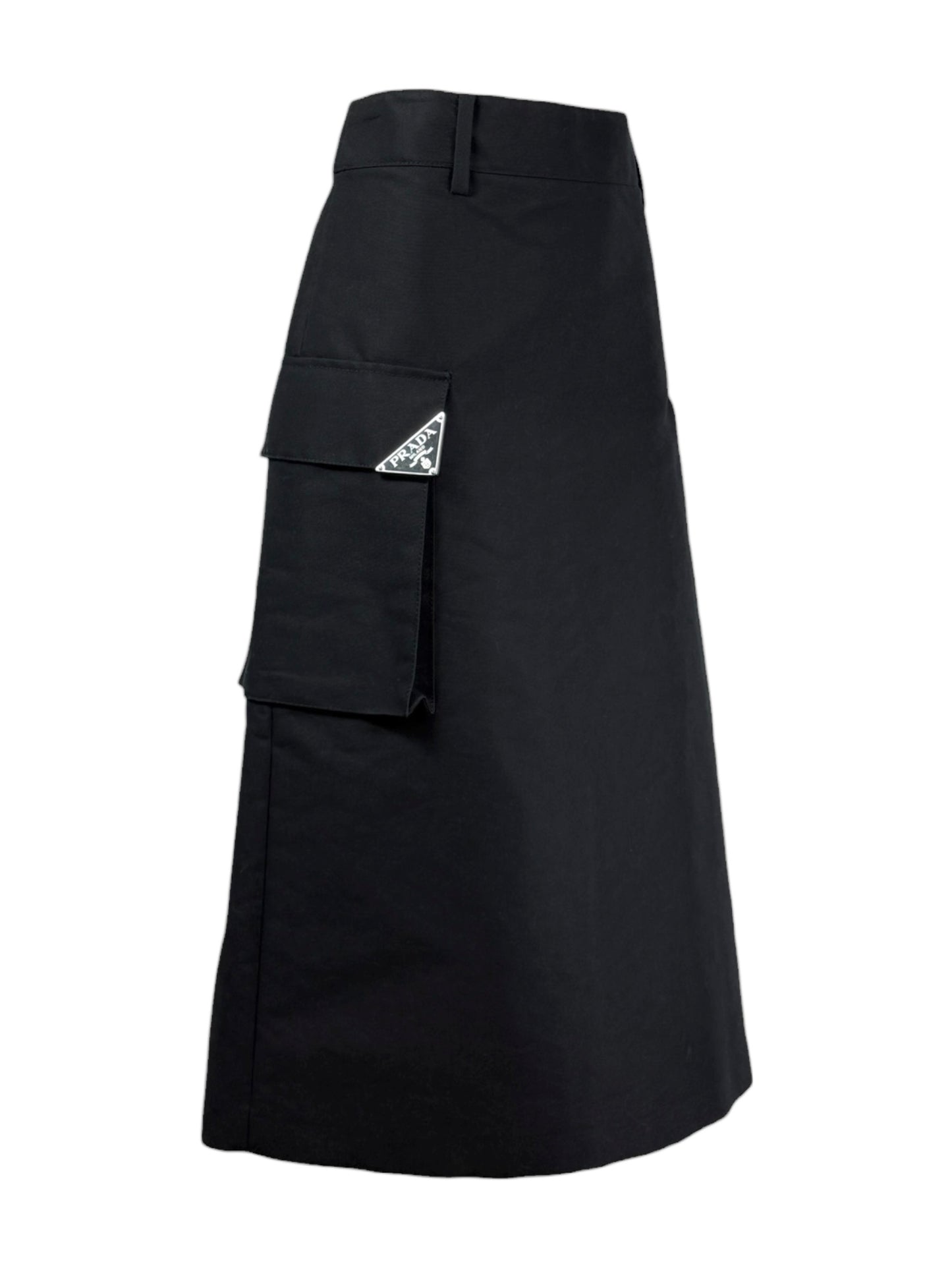 Prada 2023 black skirt trapeze