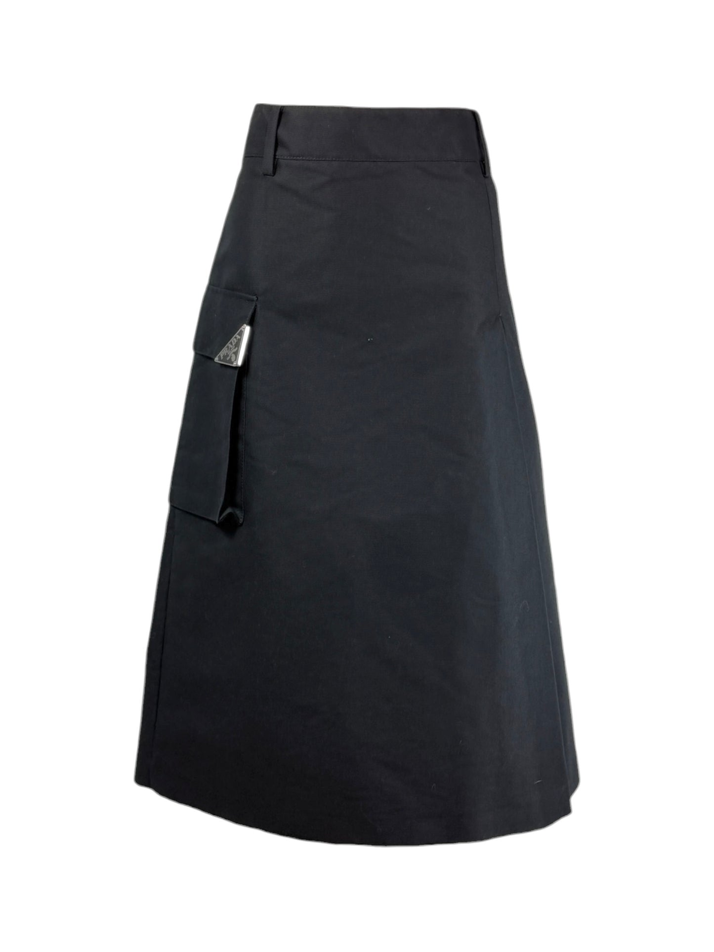 Prada 2023 black skirt trapeze
