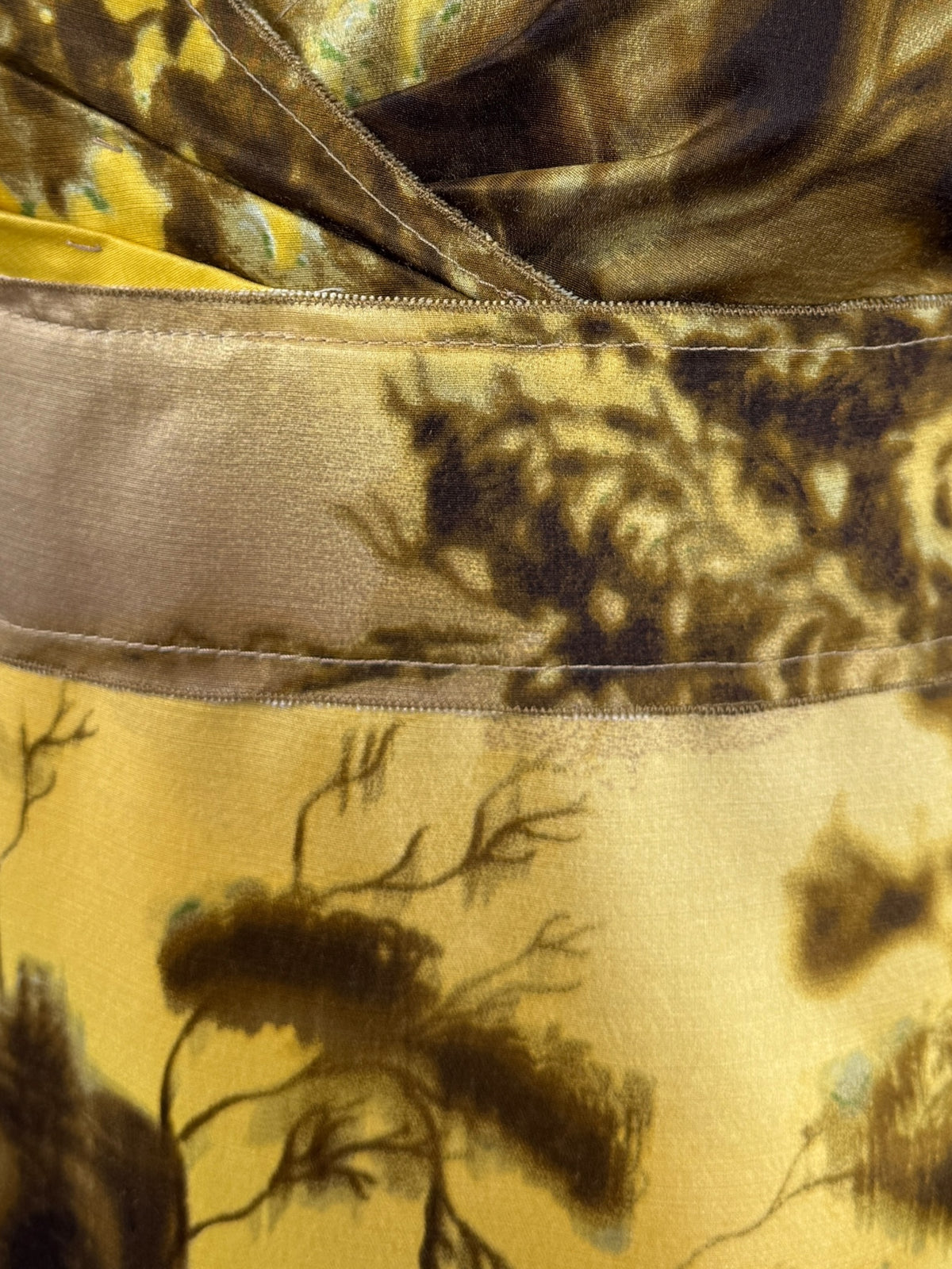 Prada Fall 2004 Architectural printed silk dress