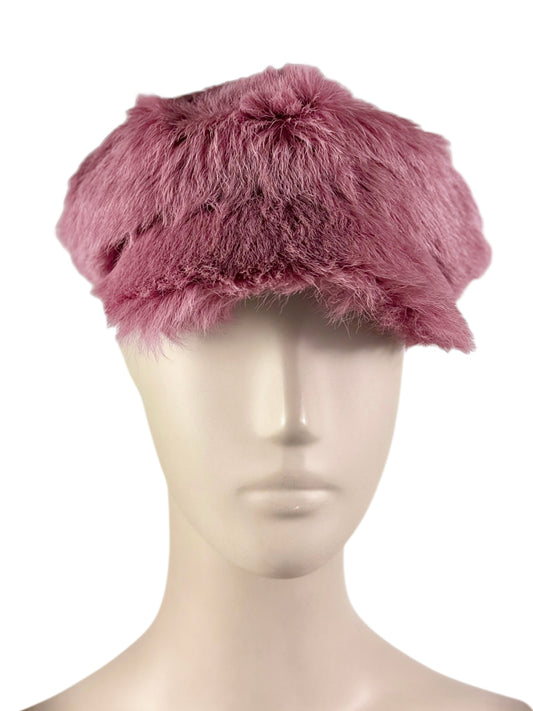 Prada Fall 2017 Pink pony hair cap