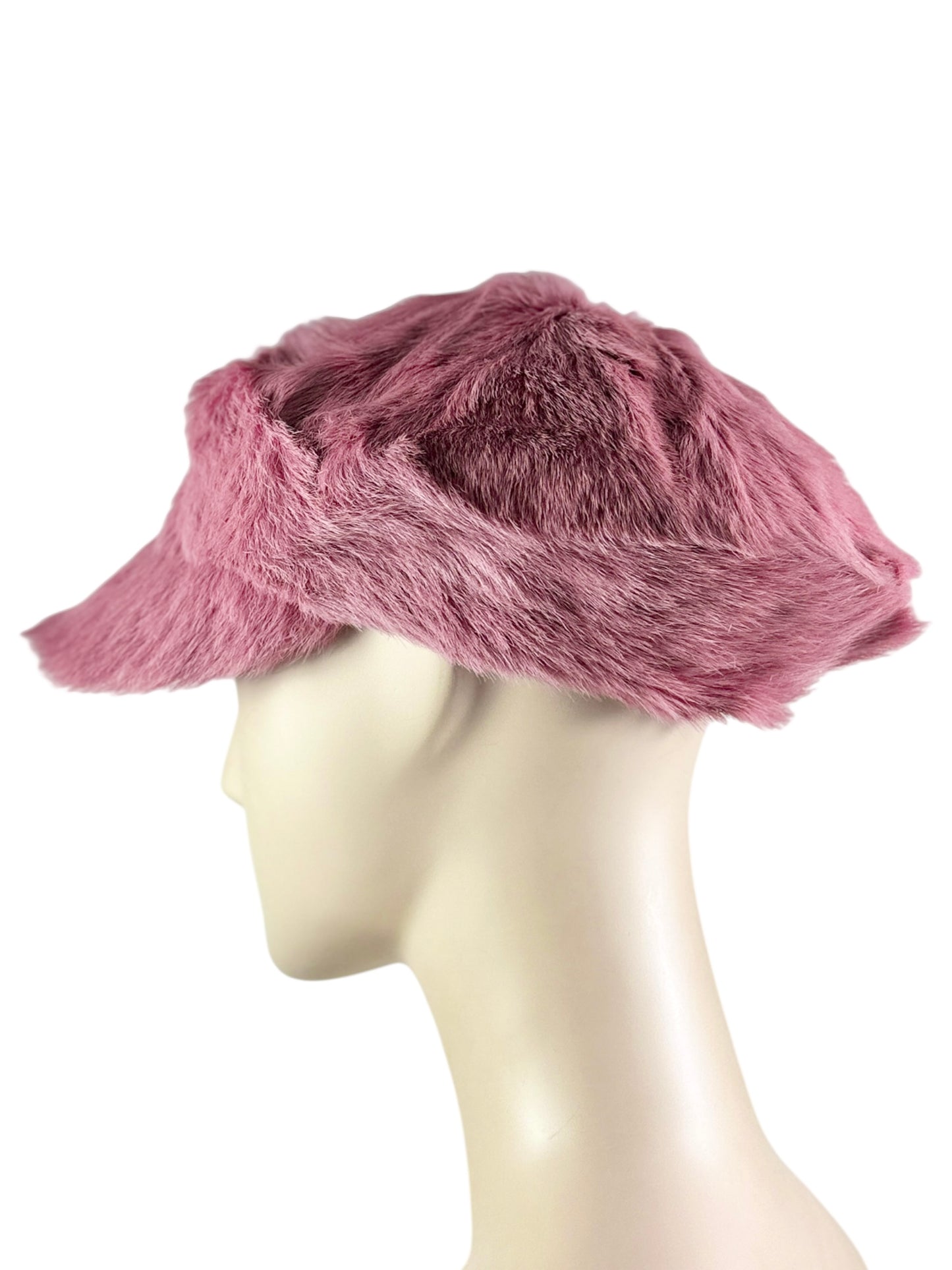 Prada Fall 2017 Pink pony hair cap