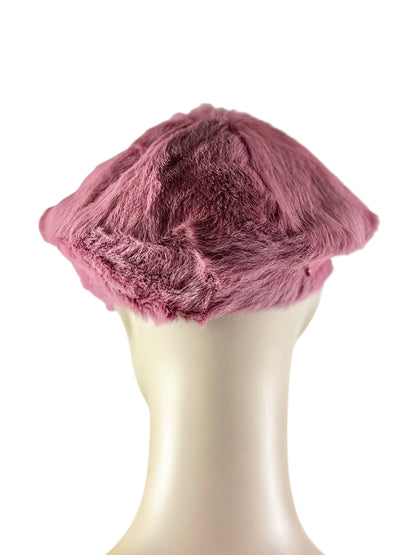 Prada Fall 2017 Pink pony hair cap