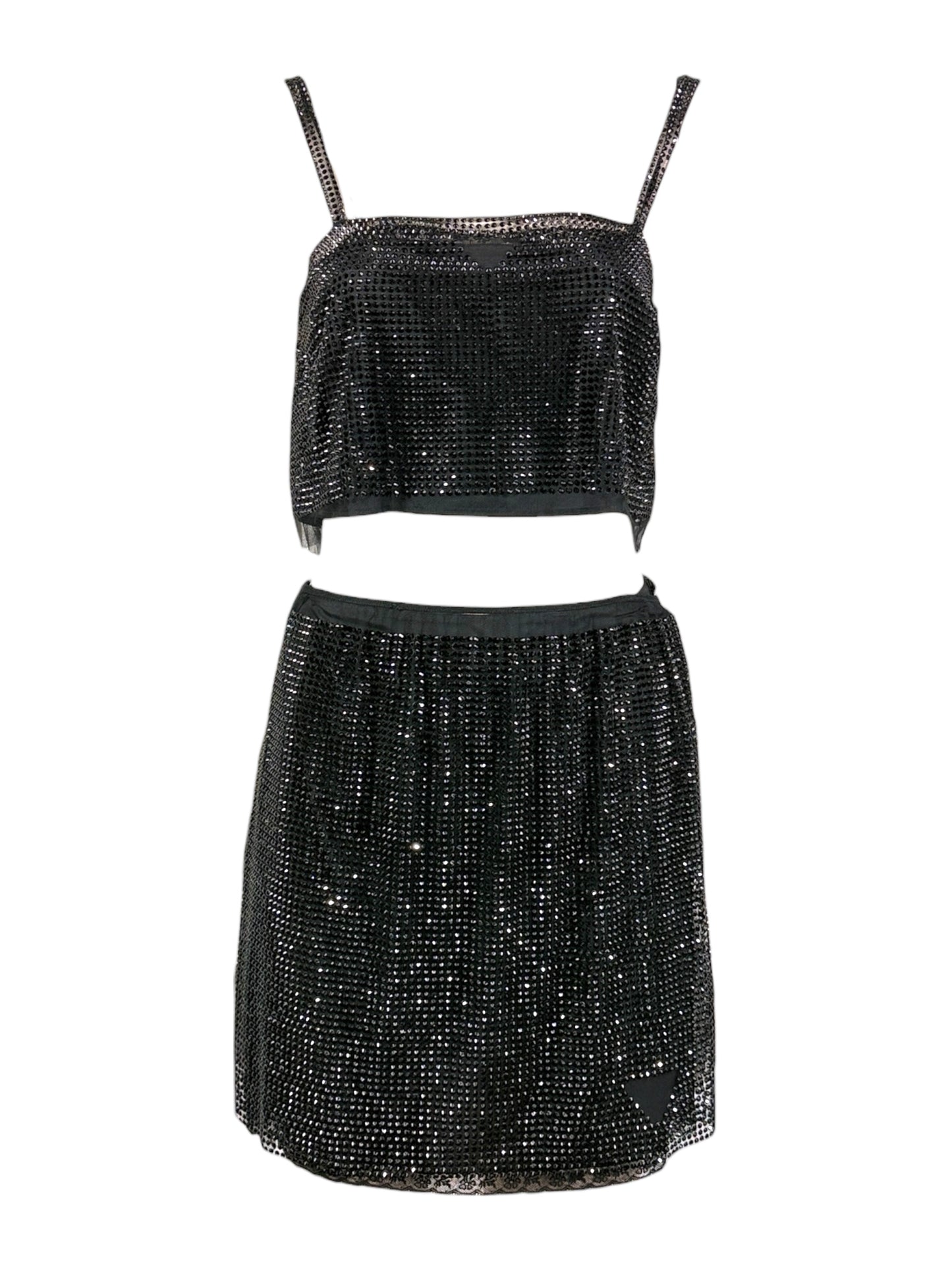 Prada Swarovski rhinestones set black 2021