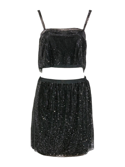 Prada Swarovski rhinestones set black 2021