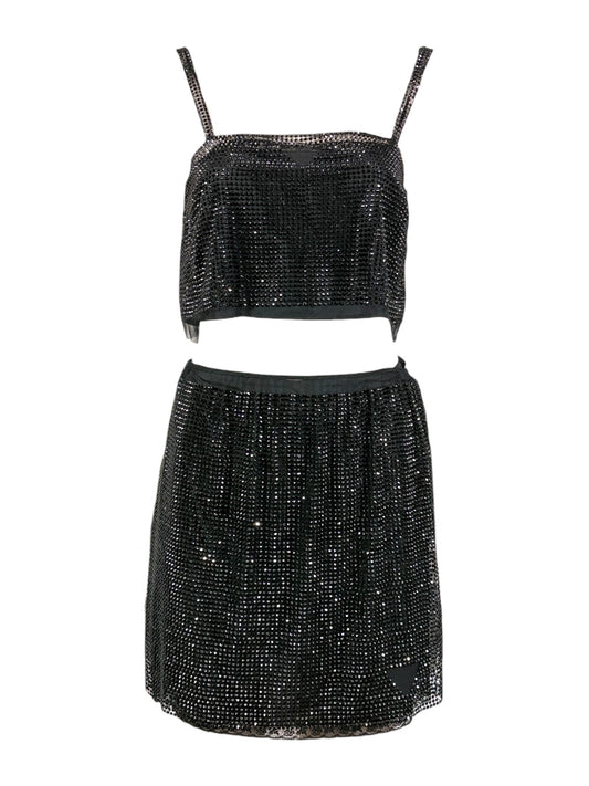 Prada Swarovski rhinestones set black 2021