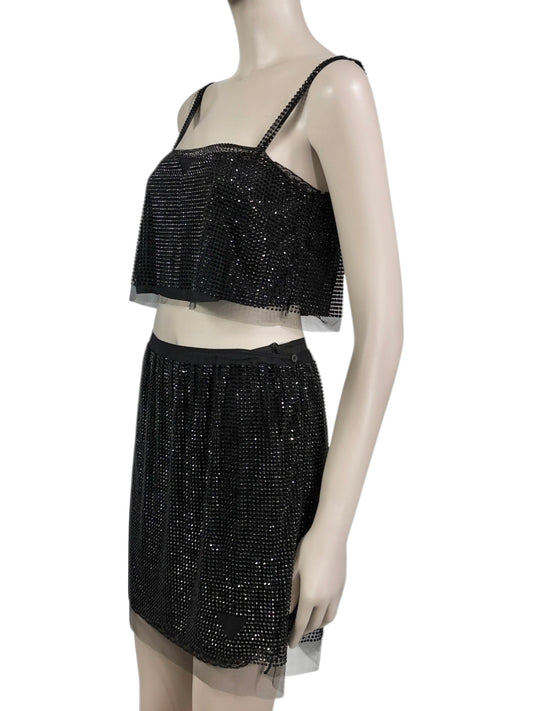 Prada Swarovski rhinestones set black 2021