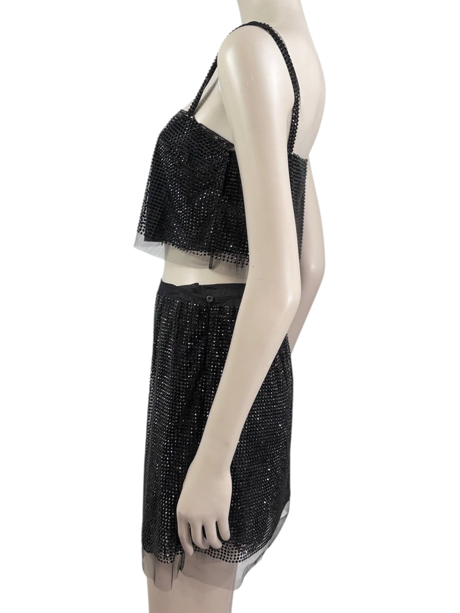 Prada Swarovski rhinestones set black 2021