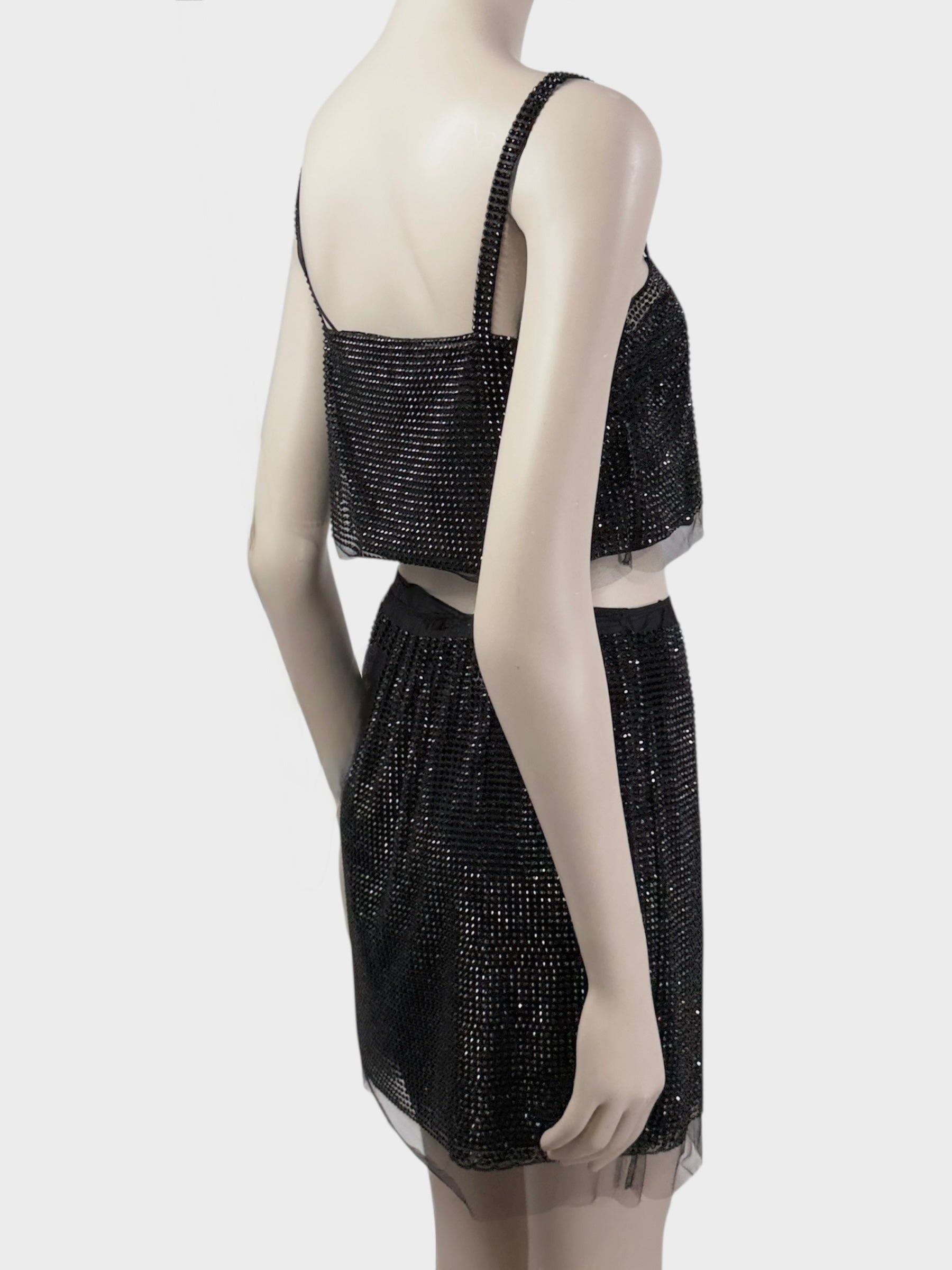 Prada Swarovski rhinestones set black 2021