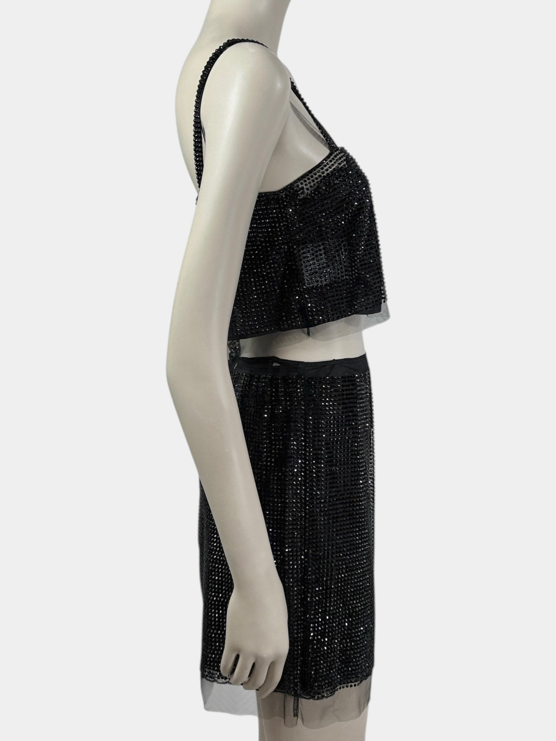 Prada Swarovski rhinestones set black 2021