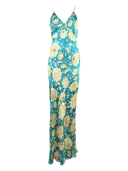 
Roberto Cavalli 2001 Maxi floral printed dress