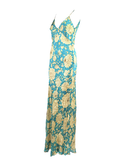 
Roberto Cavalli 2001 Maxi floral printed dress