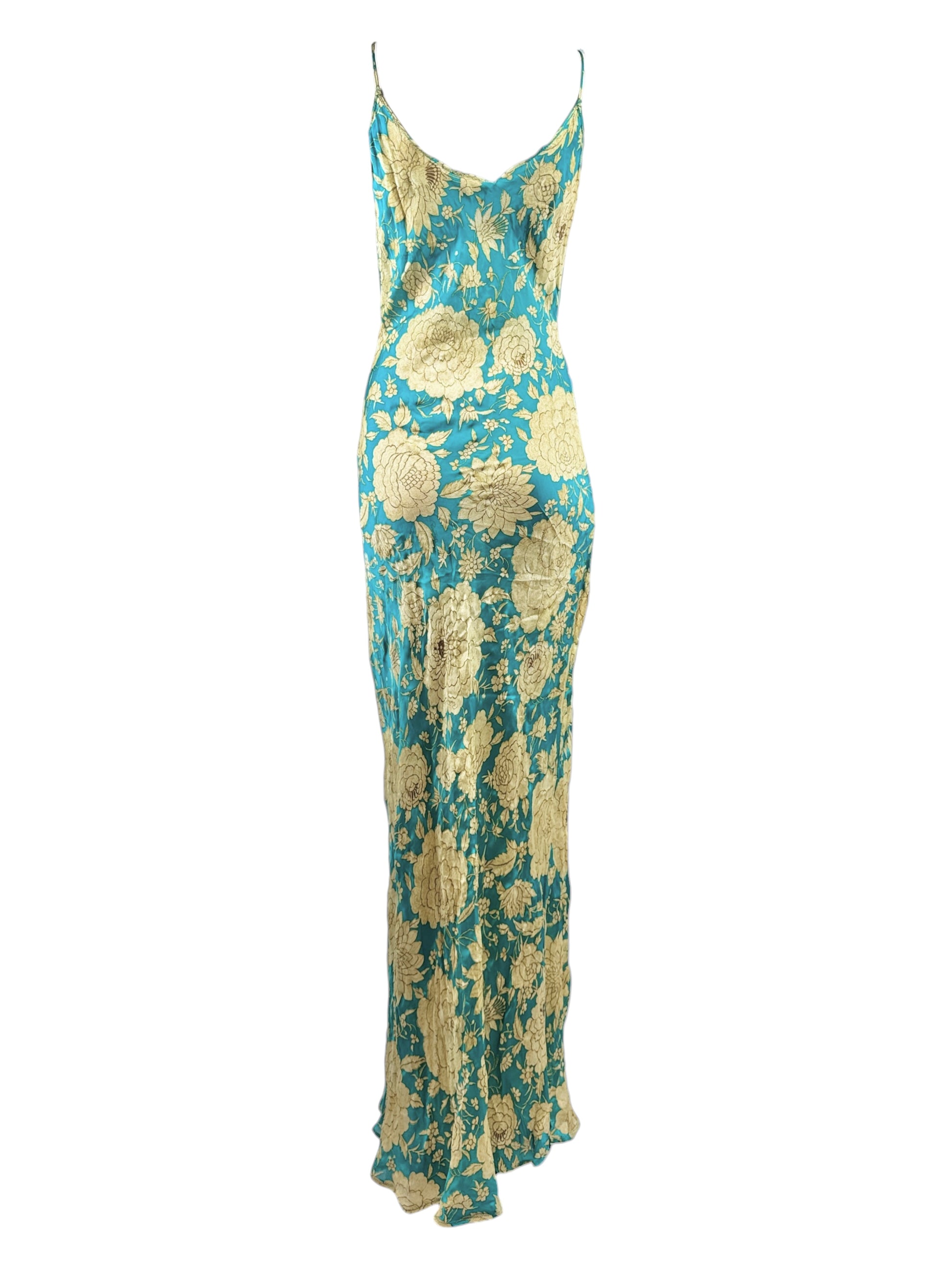 
Roberto Cavalli 2001 Maxi floral printed dress