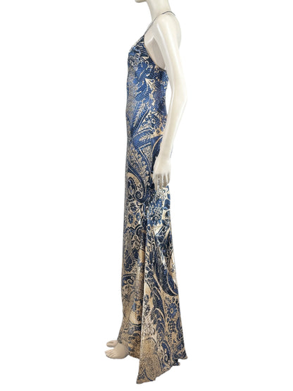 Roberto Cavalli 2005 Maxi printed silk dress