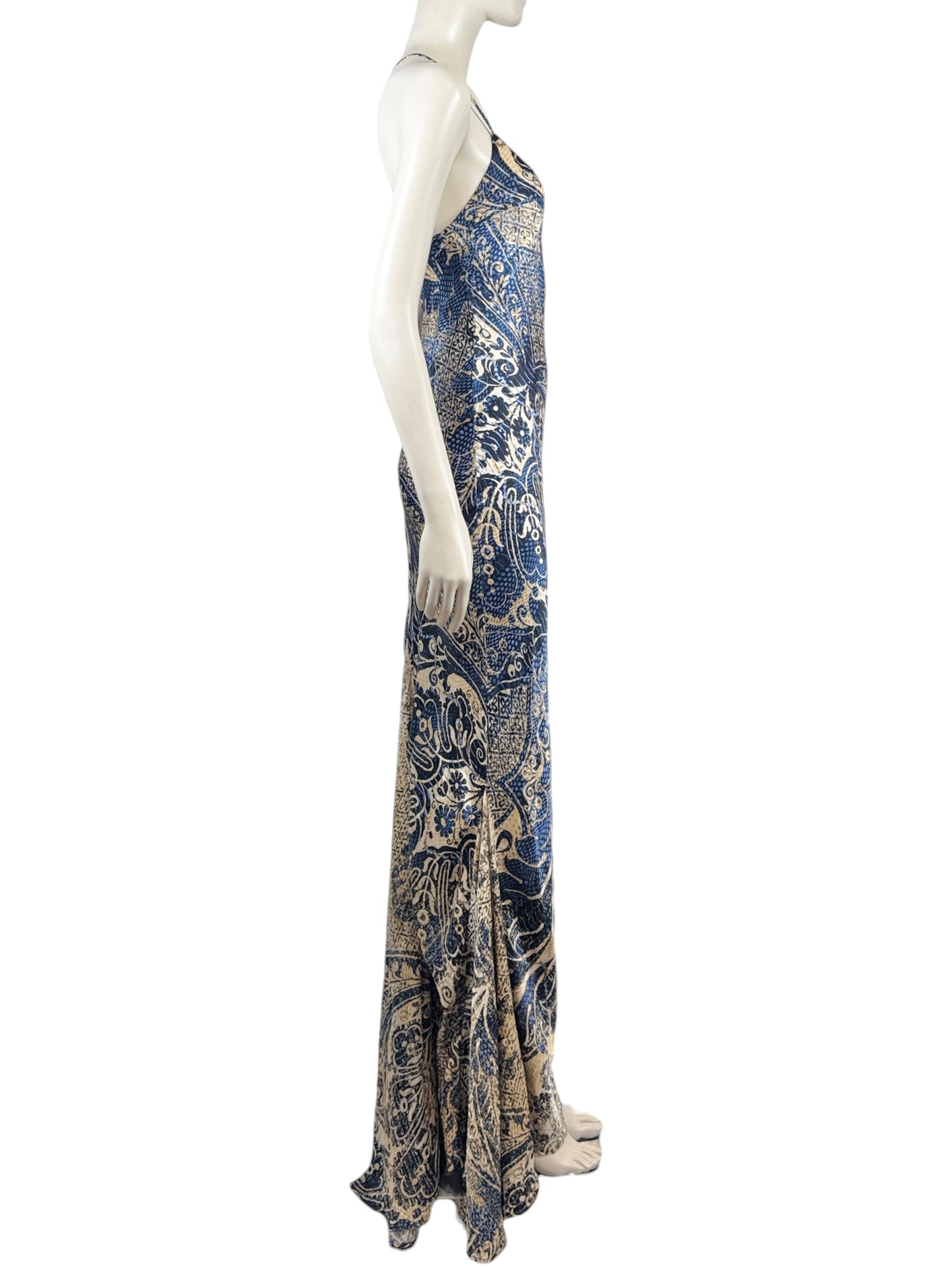 Roberto Cavalli 2005 Maxi printed silk dress
