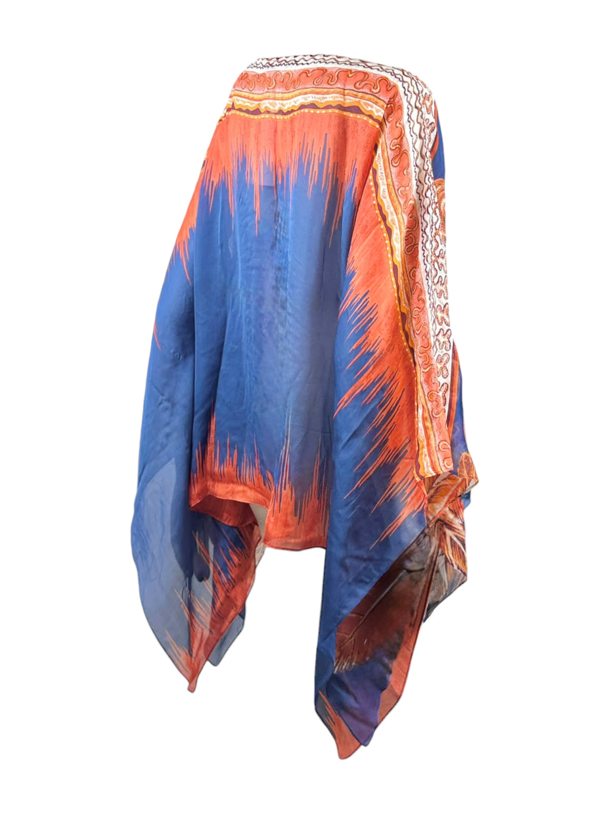Roberto Cavalli 2011 Printed feather silk tunic